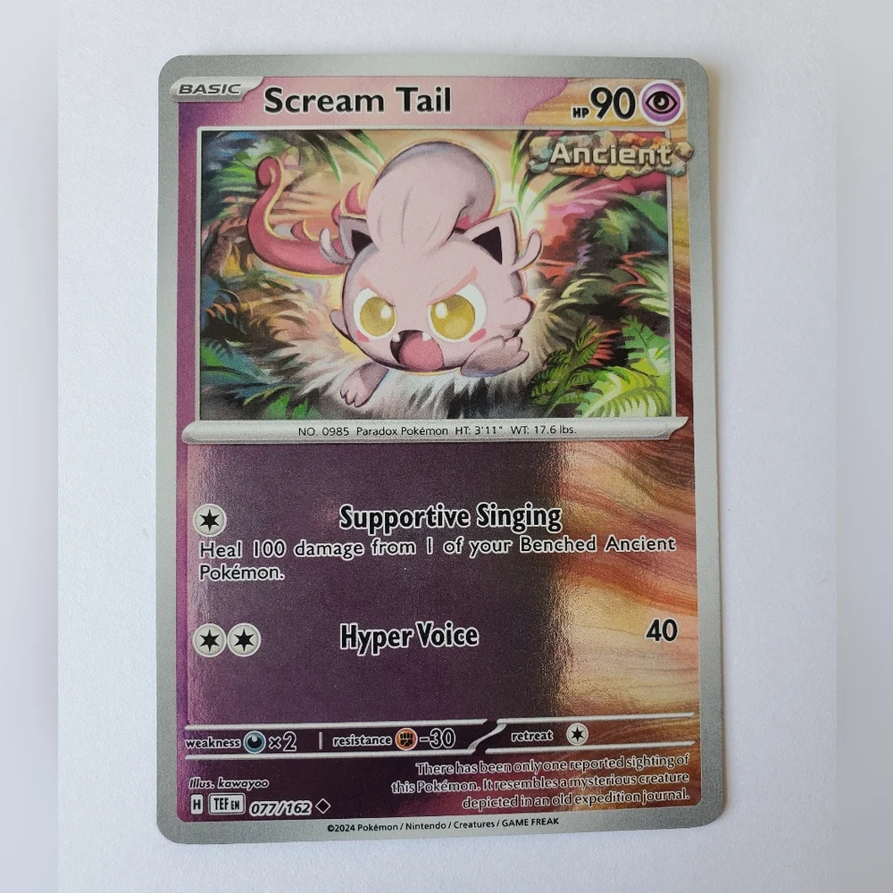 Scream Tail 77/162 | Temporal Forces | Reverse Holo Uncommon | NM Pokemon TCG